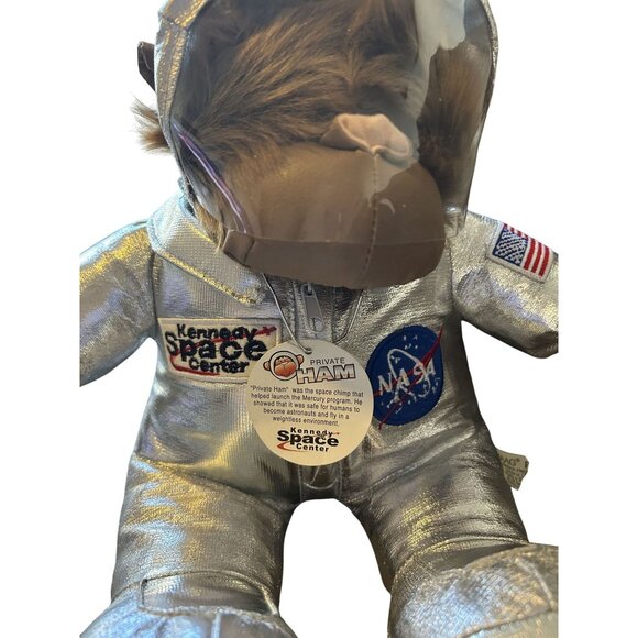 Kennedy Space Center Exclusive Private Ham Space Chimp Plush 9" NASA Suit Silver - Picture 5 of 5